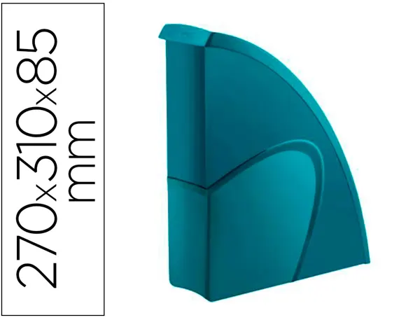 Porte-revues cep riviera polystyrene capacite 700f 270x310x85 mm coloris esmeraude — Non classé