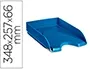 Corbeille Courrier Cep Riviera Polystyrene Antichoc Superposable Verticale / Escalier 348x257x66 mm Bleu —… — vue 2