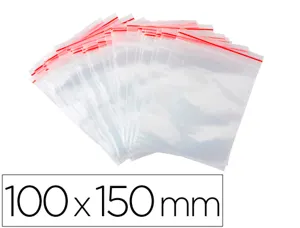 Sachet plastique refermable q-connect dim.100x150 mm      sachet de 100 unites — Non classé
