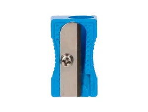 Taille-crayon liderpapel metallique 1 usage coloris    bleu — Non classé