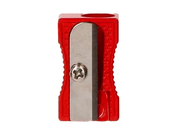 Taille-crayon liderpapel metallique 1 usage coloris    rouge — Non classé