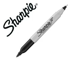 Marqueur permanents sharpie double pointe noir — Non classé