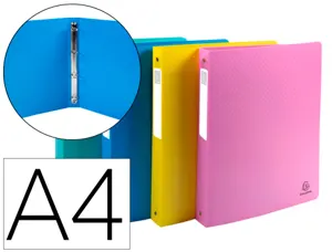 Classeur 4 anneaux exacompta forever young polypropylene   a4 4/30mm assortiment — Non classé