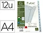 Jeu de 12 intercalaires mensuels en polypropylène gris recyclé, format A4, EXACOMPTA — Classement & archivage — vue 2