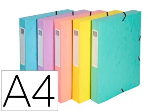 Boite de classement exabox aquarel a4 dos25mm assortiment — Non classé