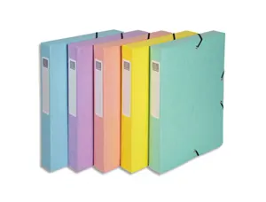 Boite de classement exabox aquarel a4 dos 60mm assortiment — Non classé
