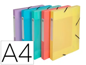 Boite de classement exacompta gamme chromaline pastel       polypropylene a4 240x320mm    dos 25mm. — Non classé