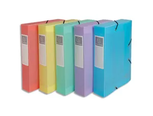 Boite de classement exacompta gamme chromaline pastel       polypropylene a4 240x320mm    dos 60mm. — Non classé