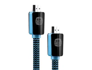 Cable t'nb hdmi male/male 19+1 broches hd ready 2,1,8k  cable 2m coloris noir / bleu — Non classé
