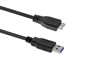 Cable usb t'nb 3,0 male/ usb micro b disque dur externe    transfert donnees jusqu       5gbps cable 1m coloris noir — Non…