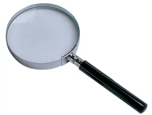 Loupe q-connect en verre et metal manche en plastique     noir diametre 50 mm — Non classé