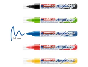 Marqueur edding 5100 boite de 5 couleurs assortis — Non classé