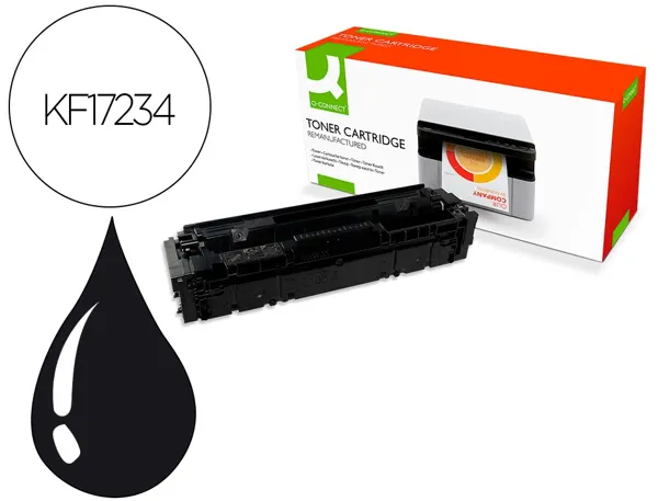 Toner laser compatible q-connect hp cf540x/203x 3200 p noir/cyan — Non classé