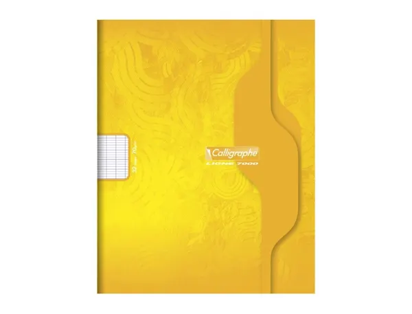 Cahier piqure clairefontaine 7000 couverture souple pp     21x29,7cm 96p seyes 70g       coloris jaune — Non classé
