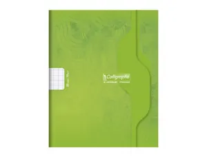 Cahier piqure clairefontaine 7000 couverture souple pp     24x32cm 96p seyes 70g coloris vert — Non classé