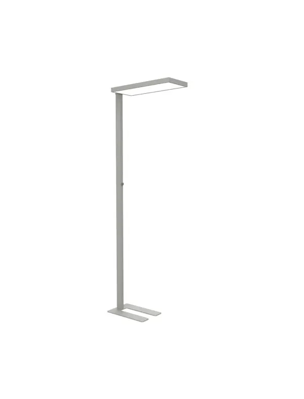 Lampadaire led mauljura intensite reglable tete et socle aluminium hauteur 195cm coloris argent — Non classé