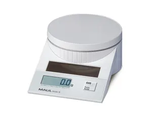 Pese-lettres maul tronic s solaire portee 5kg diam.      plateau 128mm coloris blanc — Non classé