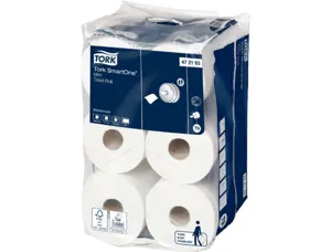 Papier toilette tork smartone t9 mini advanced 2 plis blanc rouleau 620 feuilles — Non classé