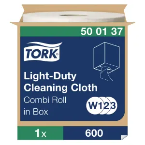 Chiffon tork w1/w2/w3 nettoyage leger blanc rouleau 600 unites — Non classé
