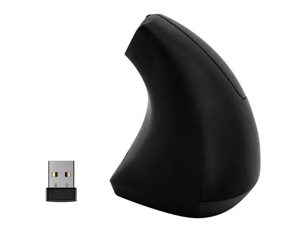 Souris q-connect optique sans fil ergonomique vertical dpi  800/1200/1600 piles aaa       coloris noir — Non classé