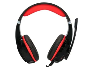 Casque q-connect gaming filaire avec microphone       ajustable et lumiere led      coloris noir — Non classé