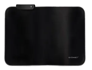 Tapis souris q-connect gaming lumiere led connection usb    350x250x3mm coloris noir — Non classé