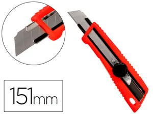 Cutter large xd-190 q-connect plastique abs lame interchangeable acier carbone 18mm avec guide lame blocage par molette —…