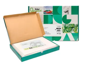 Papier cartonne liderpapel a4 180gr coloris creme paquet    25+5 feuilles — Non classé