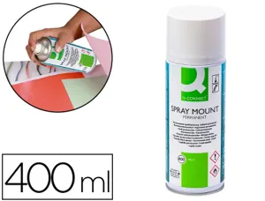 Colle q-connect adhesif spray mount adhesif permanent       flacon 400 ml — Non classé