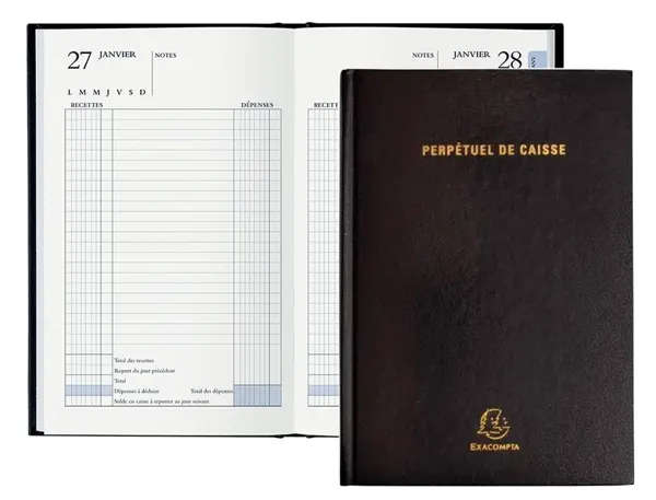 EXACOMPTA Agenda Perpétuel Caisse 210 x 148 mm, assorti — Agendas planning