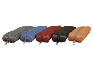 Trousse clairefontaine nomaddict cuir ovale          185x50x30mm coloris aleatoires — Non classé