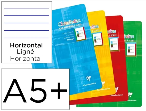 Clairefontaine Cahier piqûre DYS, 170 x 220 mm, 48 pages — Cahiers francais