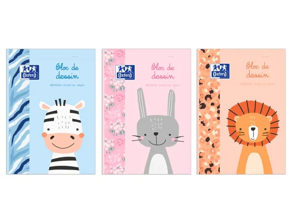 Bloc dessin oxford maternelle 210x297mm 100 pages uni — Non classé