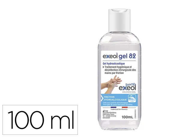 Gel hydroalcoolique exeol gel 82 flacon 100ml — Non classé