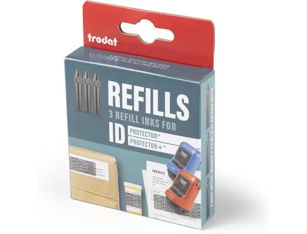 Flacon encre trodat rouleau encreur id protector 2ml      coloris noir pack 3 unites — Non classé