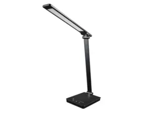 Lampe unilux novy pliable usb led tete et base rotative     bras reglable coloris noir — Non classé