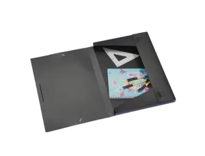 Boite de classement viquel art'box a3 pp creativ'gallery dos 3cm fermeture elastique   coloris noir — Non classé