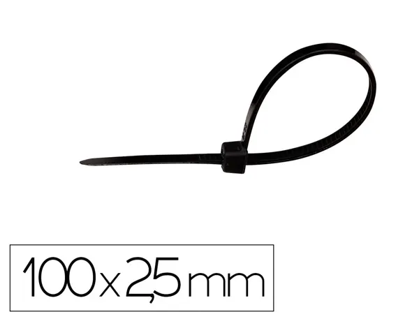 Scelle q-connect 100x2,5mm coloris noir sachet 100       unites — Non classé