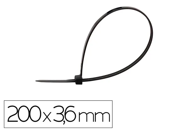 Scelle q-connect 200x3,6mm coloris noir sachet 100       unites — Non classé