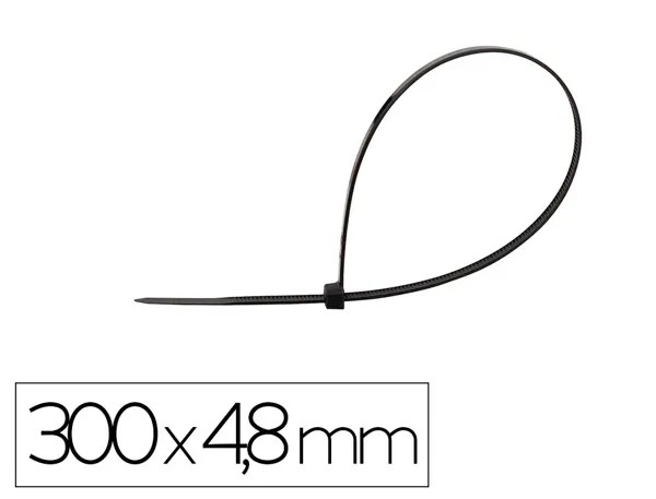 Scelle q-connect 300x4,8mm coloris noir sachet 100       unites — Non classé