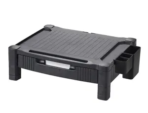 Support q-connect pour moniteur/imprimante hauteur   reglable 10,3cm a 13,3cm avec tiroir 434x336x133mm coloris — Non classé
