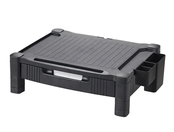 Support q-connect pour moniteur/imprimante hauteur   reglable 10,3cm a 13,3cm avec tiroir 434x336x133mm coloris — Non classé