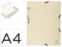 Chemise 3 Rabats Exacompta Forever A4 Carte Recyclee 380 gr Fermeture Elastique Coloris Sable — Classement &… — vue 2