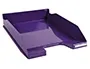Corbeille Courrier Exacompta Midi-Combo Iderama Superposable Verticale/Escalier Coloris Violet Brillant —… — vue 2