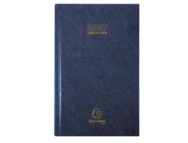 EXACOMPTA Agenda Carré Euro/Cents 135 x 210 mm, 2027,assorti — Agendas planning