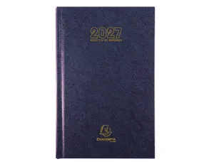 EXACOMPTA Agenda Carré Recettes et Dépenses, 2027, assorti — Agendas planning