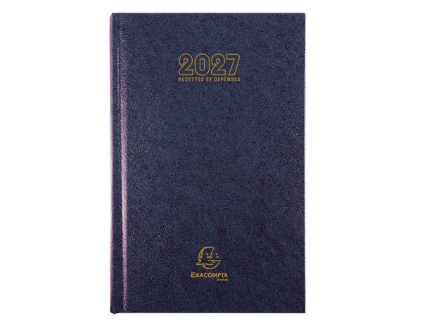 EXACOMPTA Agenda Carré Recettes et Dépenses, 2027, assorti — Agendas planning