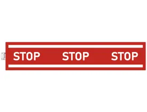 Panneau adhesif exacompta pvc antiderapant bande stop 100cm coloris rouge — Non classé