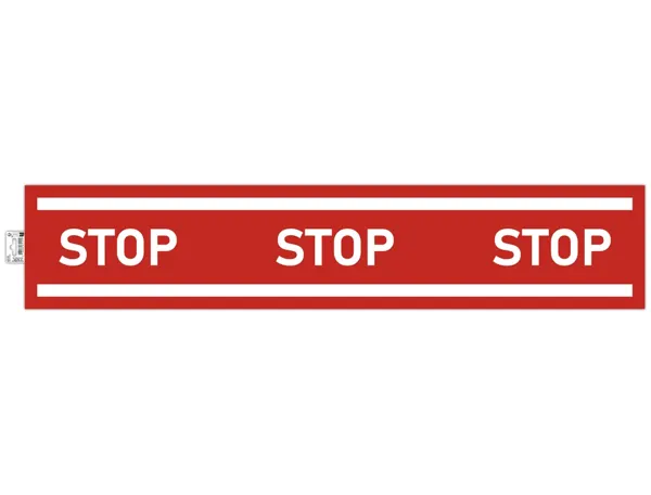 Panneau adhesif exacompta pvc antiderapant bande stop 100cm coloris rouge — Non classé