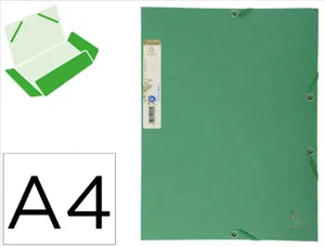 EXACOMPTA Chemise à élastiques FOREVER, A4, vert foncé — Chemises & trieurs